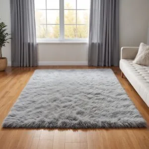 Karpet Bulu Rasfur empuk 120x100x2.5cm polyfoam non anti slip  karpet aesthetickarpet mewah