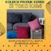 Sarung bantal kursi/Sarung Bantal Sofa Embos Resleting Ukuran 40 x 40 cm Premium Aesthetic - Gambar 2