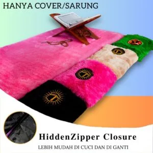 Cover / Sarung Sajadah bulu rasfur motif