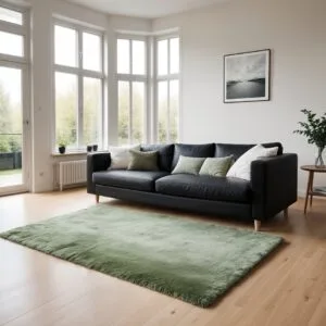 Karpet Bulu Rasfur anti slip. 200x120x3.5cm Anti slip  aesthetic mewah