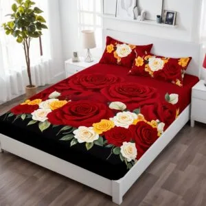 Sprei katun motif red roses. aesthetic anti geser king size |sprei katun|sprei double|sprei queen