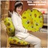 Alas Duduk Donat Jumbo Bantal Lesehan Bantal Sofa Donat Jumbo Motif - Gambar 3