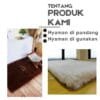 SAJADAH BULU RASFUR Anti slip tidak geser ukuran 115x65x3.5cm - Gambar 3