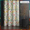 Gorden jendela polos motif bunga ring hordeng Gordyn korden hordeng tirai  pintu kamar Termurah - Gambar 4
