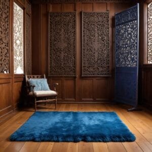 Karpet Bulu Rasfur 160x100x5cm /karpet bulu tebal busa HDP