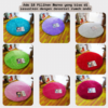 Karpet Bulu rasfur bulat empuk isi polyfoam ukuran diameter 120cm tebal 2,5cm  aesthetic mewah - Gambar 6