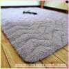 Karpet bulu Quilting anti slip premium mewah lembut dan empuk karpet ukuran 200x160cm anti rontok - Gambar 6