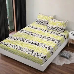 Sprei katun motif flower leaf. aesthetic anti geser king size |sprei katun double|sprei queen