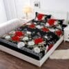 Sprei katun  motif blooming tulips. aesthetic anti geser king size sprei double|sprei queen - Gambar 5