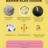 Alas Duduk Bulat non anti slip bulu rasfur SUPER EMPUK Diameter 40cm isi busa Royal Foam 5CM - Gambar 3
