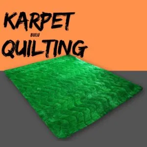 Karpet Bulu Quilting 180x80cm anti slip Lembut & Empuk Anti Geser