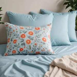 Sarung 1 SET bantal/guling  katun motif elegan