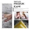 Karpet bulu bulat empuk diameter 100 tebal 5.5cm isi busa Royal foam  aesthetic mewah - Gambar 3