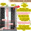 Gordeng/tirai smokering minimalis FREE hook&tali size L120cm X T225cm gordeng hordeng kordeng LP - Gambar 4