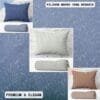 1 SET Sarung bantal/guling dewasa embos modern&minimalsi terbaru - Gambar 4