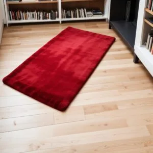 Sajadah bond bulu rasfur polos ukuran 115 cm x 65 cm x 4.5 isi busa
