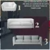 Alas Sofa Bulu Elatis Cover Penutup Sofa Sarung Kursi Ruang Tamu Sofa Sarung  Bed Size 200x170cm - Gambar 5