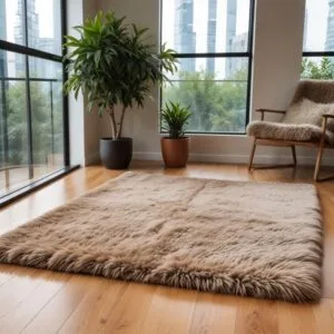 Karpet bulu rasfur ukuran 180X120X3.5CM