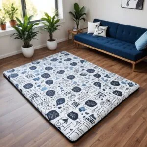 Kasur Busa Tebal ROYALFOAM Lipat Tebal Motif Karakter Karpet Import