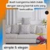 Sarung bantal kursi/Sofa Resleting Aesthetic Sarung Bantal Sofa - Gambar 2