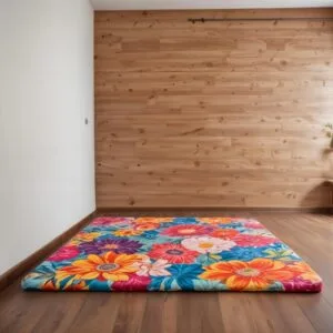 Kasur Lipat Busa ROYALFOAM Tebal Motif Minimalis karpet import