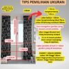 Gorden Jendela/Pintu elegan Smokring Katun Free Tali&hook TINGGI 225CM - Gambar 4