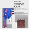 Gorden Jendela/Pintu elegan Smokring Katun Free Tali&hook TINGGI 225CM - Gambar 5