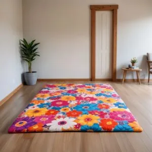 Kasur Lipat Busa ROYAL Tebal Motif Minimalis karpet import