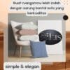 Sarung bantal Sofa Embos Resleting Elegan 40x40 cm Sarung Bantal Sofa - Gambar 5