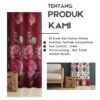 Gorden Jendela/Pintu elegan Smokring Katun Free Tali&hook TINGGI 225CM - Gambar 3