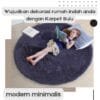 karpet bulat ISI HDP diameter 100cm tebal 5cm - Gambar 2