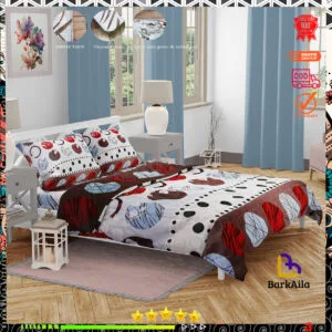 Sprei katun motif yellow bear aesthetic anti geser king size