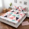 Sprei katun motif marbel pink aesthetic anti geser king size motif ma - Gambar 3